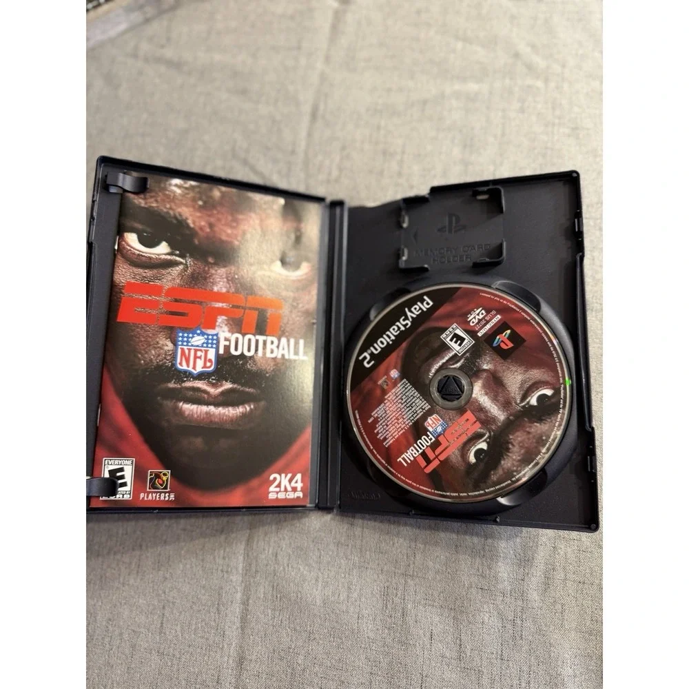 ESPN NFL Football (Sony PlayStation 2, 2003) PS2 With Pamphlet 2 Disc Set Untest